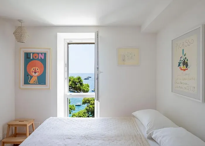 别墅 Tenuta Saracena Capri, Private Beach Front Estate With Panoramic Pool 卡普里