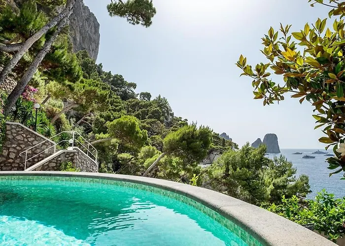 Tenuta Saracena Capri, Private Beach Front Estate With Panoramic Pool 别墅 卡普里